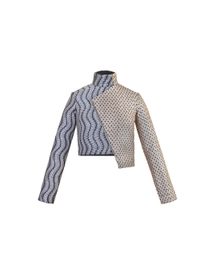 Handwoven Asymmetric Biker Jacket