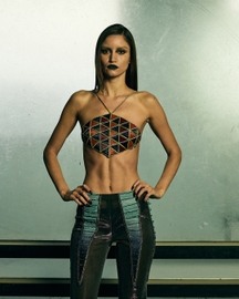 Diamond Interwoven Mosaic Bustier