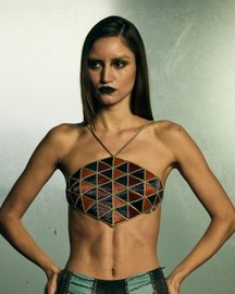Diamond Interwoven Mosaic Bustier