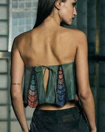 Cropped Panelled Top