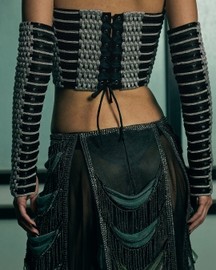 Handwoven Sculpted Sheer Corset