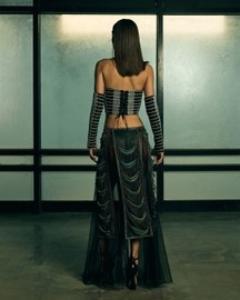 Handwoven Sculpted Sheer Corset