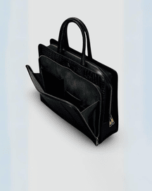 Verona Signature Business Bag – Glossy Croc Finish with Laptop Compartment