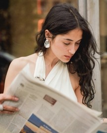 Whisper White Asymmetrical Top & Pants