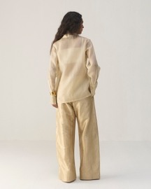 Ivory Organza Blazer Set