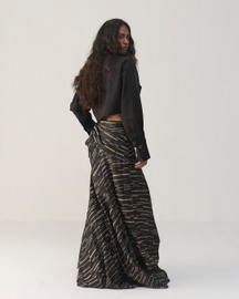 Black Onyx Bias Skirt Set