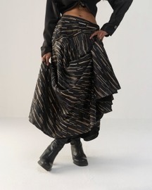 Black Onyx Bias Skirt Set
