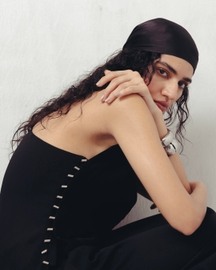 Bristol Black Crepe Draped Top and Pants