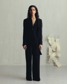 Bristol Black Scarf Blazer and Pants