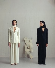 Bristol Black Scarf Blazer and Pants