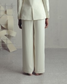 Antique White Scarf Blazer and Pants