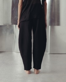 Bristol Black Asymmetric Georgette Top and Pants