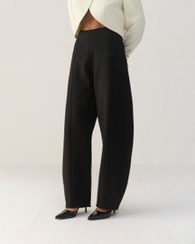 Black Ponte Barrel Pants