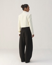 Black Ponte Barrel Pants