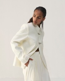 Whisper White Mandarin Jacket