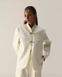 Whisper White Mandarin Jacket