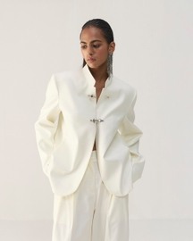Whisper White Mandarin Jacket
