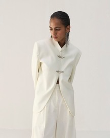Whisper White Mandarin Jacket