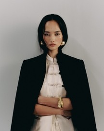 Mandarin Collar Racerback Top