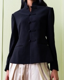 Mandarin Collar Hourglass Blazer