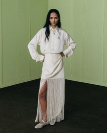 Deep Neck Statement Sleeve Shirt