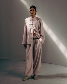 Gathered Hem Balloon Pants