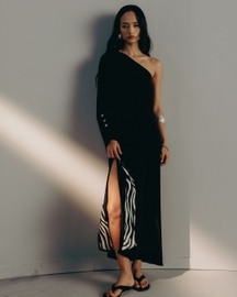 One Shoulder Asymmetric Dress