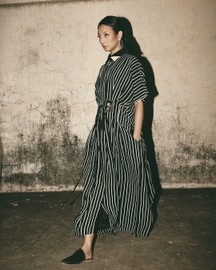Stripe Midi Dress