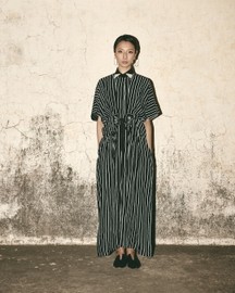 Stripe Midi Dress