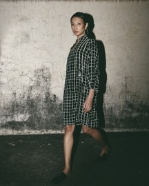 Grid Comfort Dress