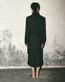 Black Canvas Shirt Dress