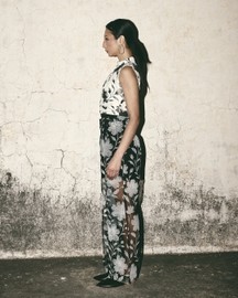 White Bloom Crop Top