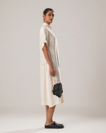 Mj Pleated Dress (White)