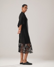 Mj Organza Panel  Dress