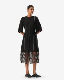 Mj Organza Panel  Dress