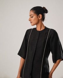 Mj Organza Panel  Dress