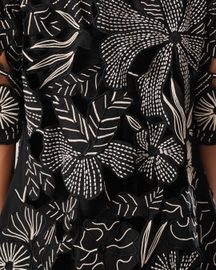 Mj Cutwork Jacket Set