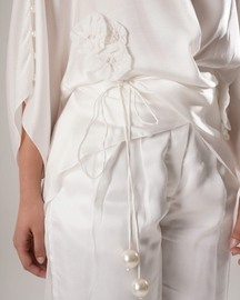 Flow Kaftan Tie Up Top - White