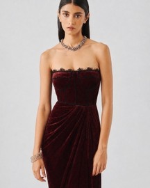 Charlotte Velvet Ajrakh Gown