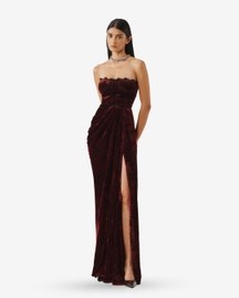 Charlotte Velvet Ajrakh Gown