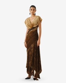 Zarina Velvet Ajrakh Gown