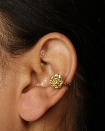 Hammered Gold Ear Cuff (No Piercing)