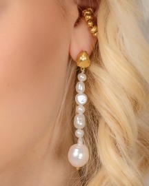 Mishappened Pearl Earrings