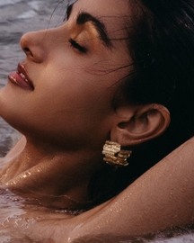 Golden Net Hoops