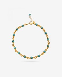 Turquoise Nugget Link Chain Necklace