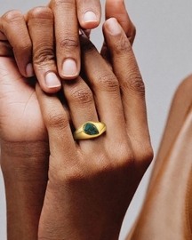 Turquoise Bezel 92.5 Sterling Silver Ring