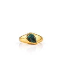 Turquoise Bezel 92.5 Sterling Silver Ring