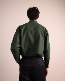 Green Press Collar Shirt
