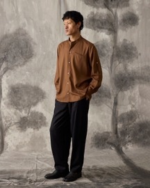 Tencel Shirt - Brown - Men