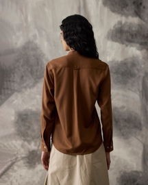 Tencel Shirt - Brown - Women